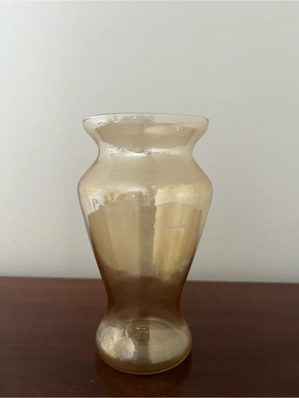 Vintage Marigold Carnival Glass Vase